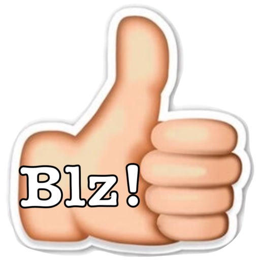 Figurinha: Blz!