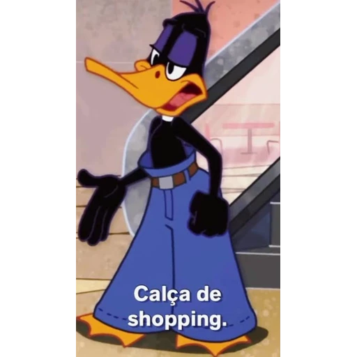 Figurinha: Patolino com calça de shopping