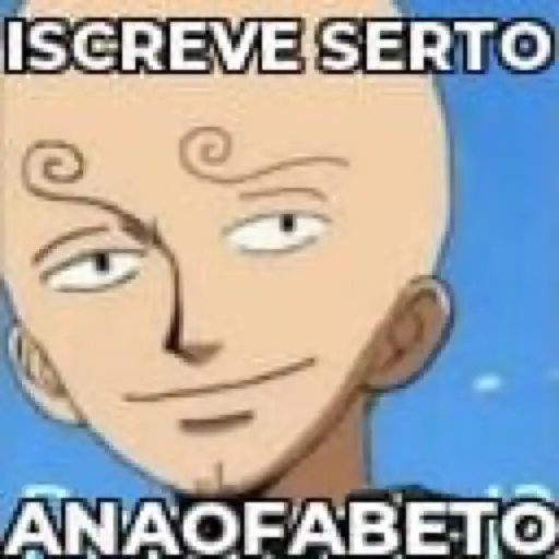 Figurinha: Escreve Certo, Anafabeto