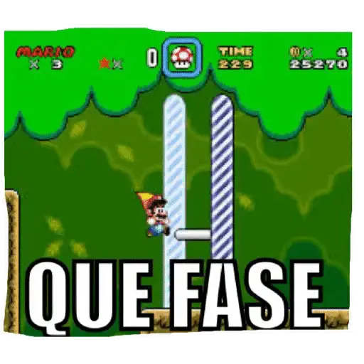 Figurinha: Mario Que Fase