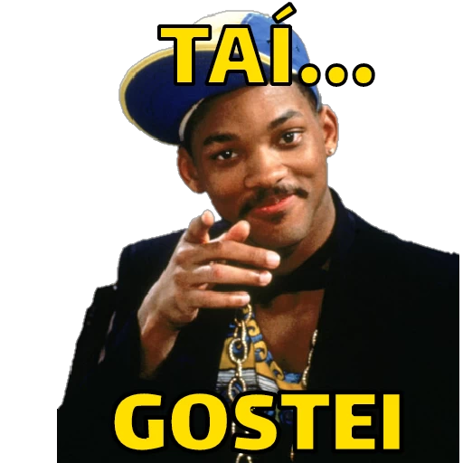 Figurinha: Will Smith tá, gostei