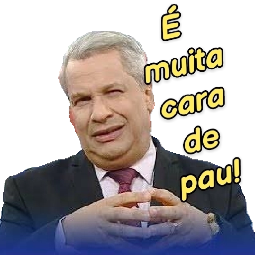 Figurinha: É muita cara de pau!