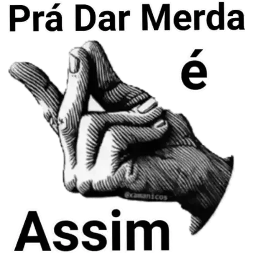 Figurinha: Pra dar merda é assim
