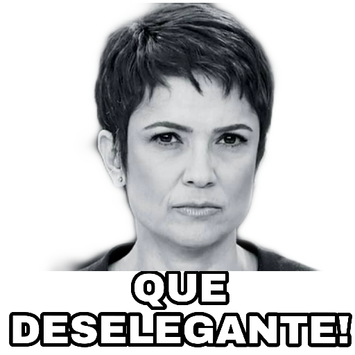 Figurinha: Malu Magalhães Que Delegan!