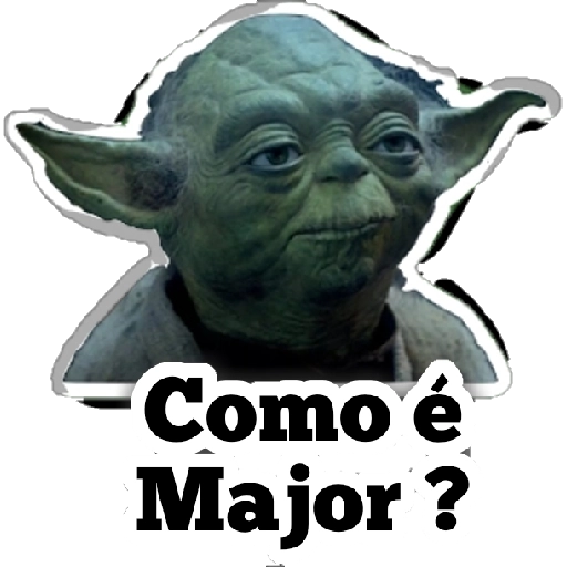 Figurinha: Yoda: Como é, Major?