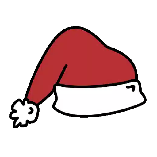 Figurinha: Gorrito de Papai Noel Balançando