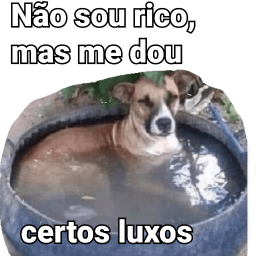 Sticker: Dog cooling off