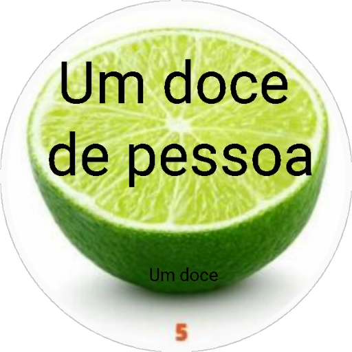 Figurinha: Um doce de pessoa