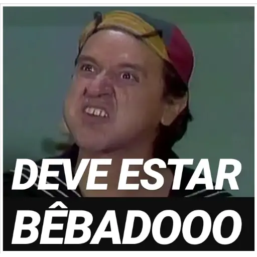 Figurinha: Chaves bêbado
