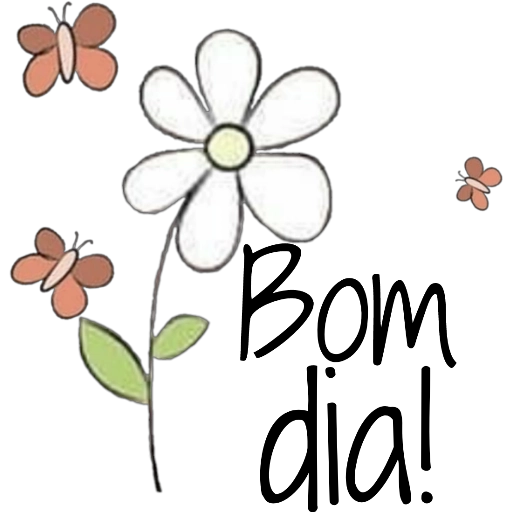 Figurinha: Flor e borboletas