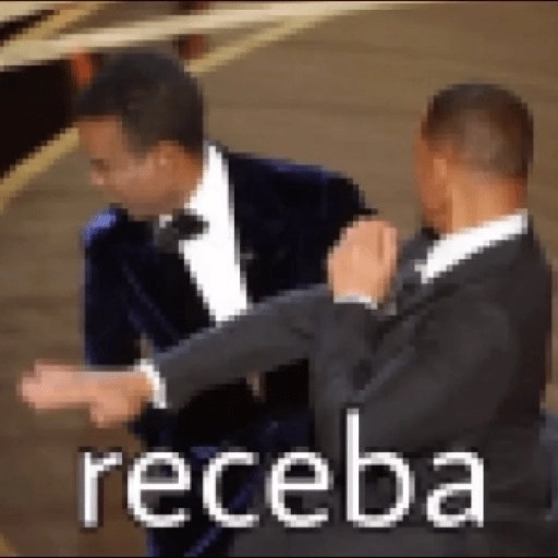 Figurinha: Will Smith dá um tapa
