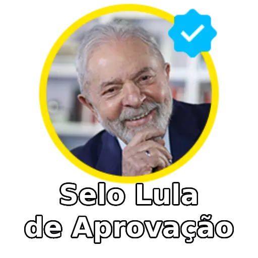 Figurinha: Selo Lula de Aprovação