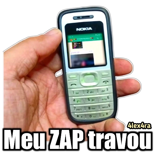 Figurinha: Meu ZAP travou