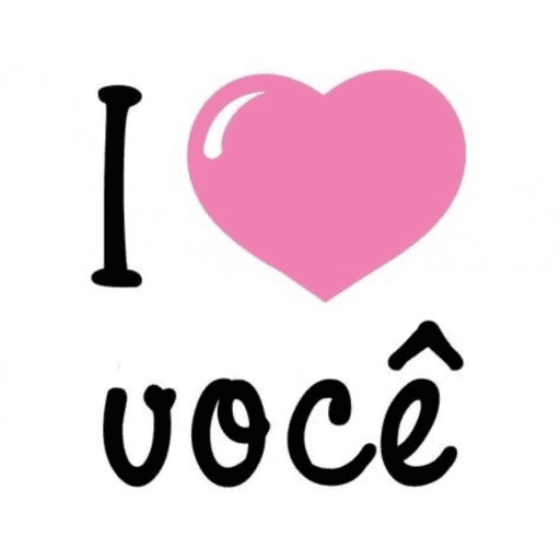 Figurinha: Eu amo você