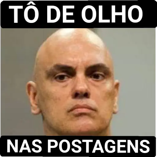 Figurinha: Tô de olho nas postagens