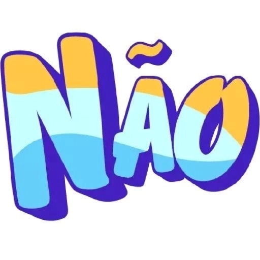 Figurinha: Não