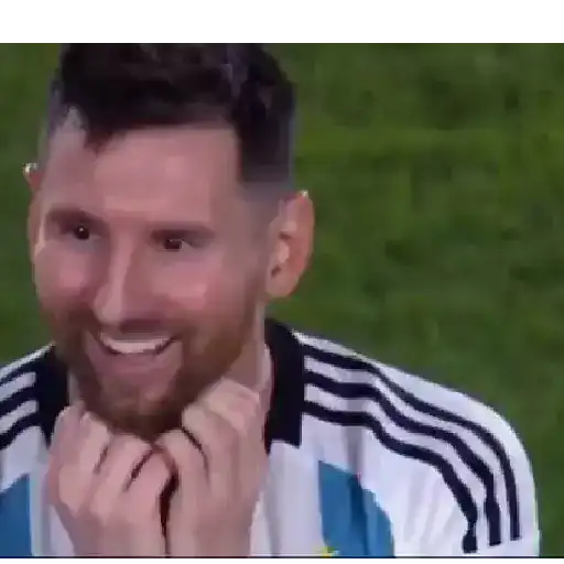 Figurinha: Messi feliz