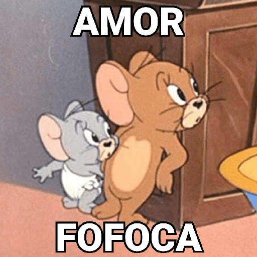 Figurinha: Tom e Jerry Fofoca Amor