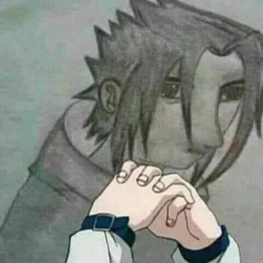 Figurinha: Sasuke pensativo