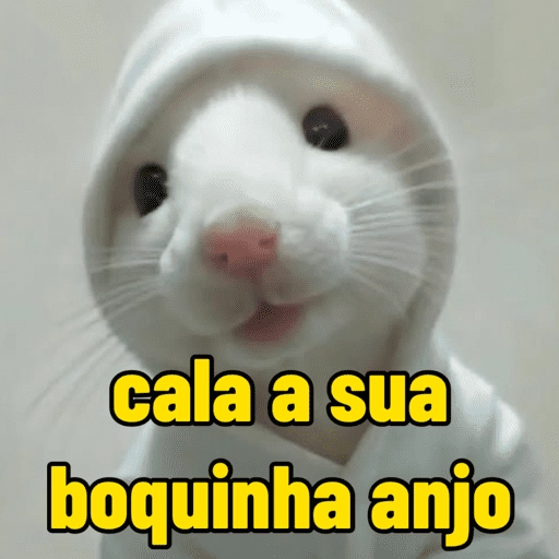 Figurinha: Coelhinho fofo: Cale a boca, anjo