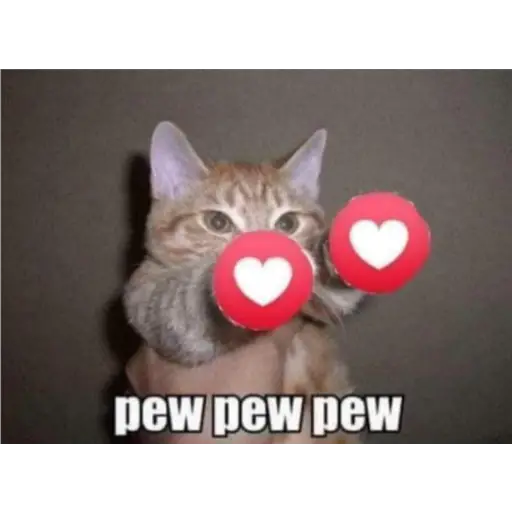 Figurinha: Pew pew pew