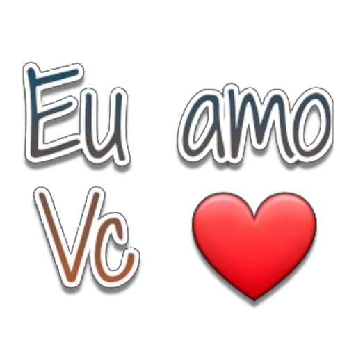 Figurinha: Eu amo Vc