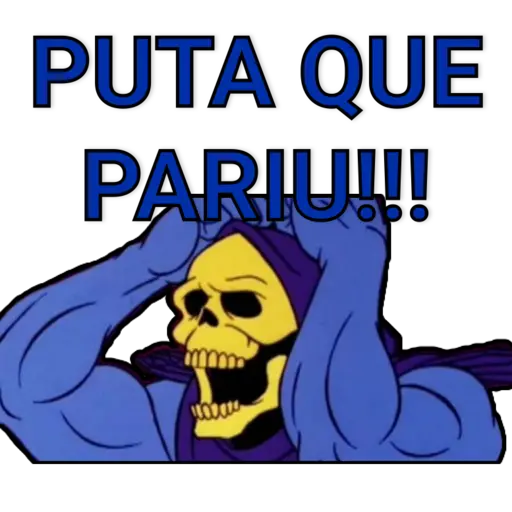 Figurinha: Skeletor Putá Que Pariu!!!
