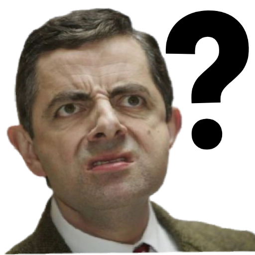 Figurinha: Sr. Bean Confuso