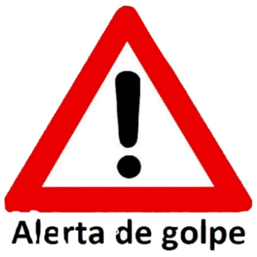 Figurinha: Alerta de golpe