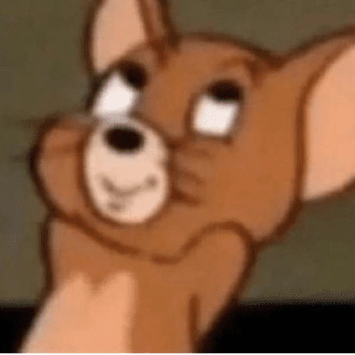 Figurinha: Jerry desconfiado