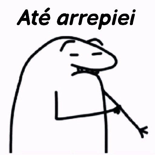 Figurinha: Até arrepiei