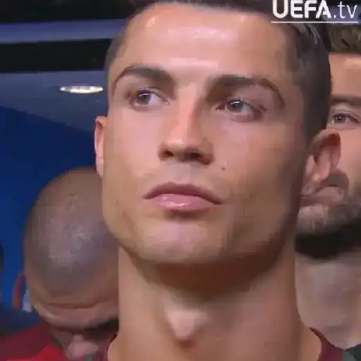 Figurinha: Cristiano Ronaldo pensamento