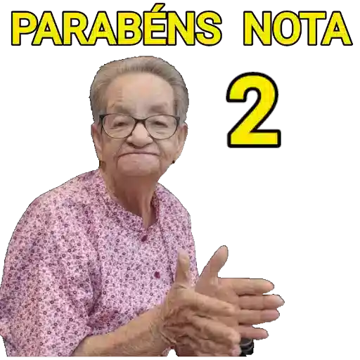 Figurinha: Parabéns Nota 2