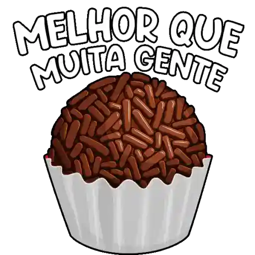 Figurinha: Brigadeiro, melhor que muita gente