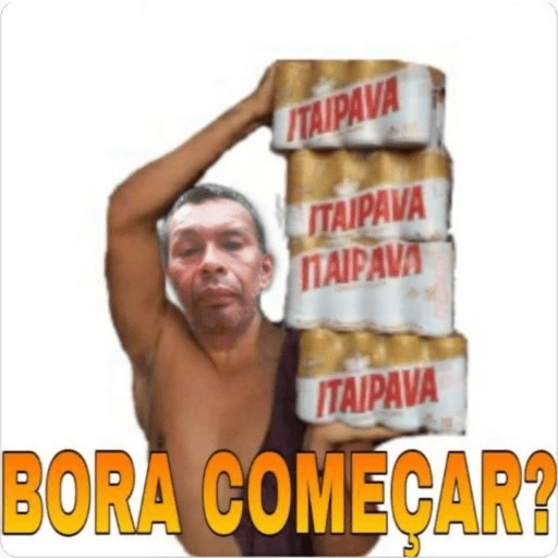 Figurinha: Homem com cerveja Itaipava