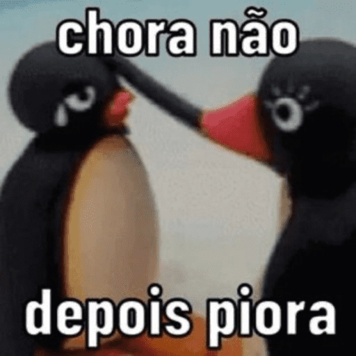 Figurinha: Chora não, depois piora Pingu