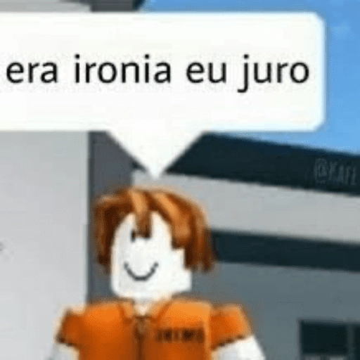 Figurinha: Era ironia eu juro