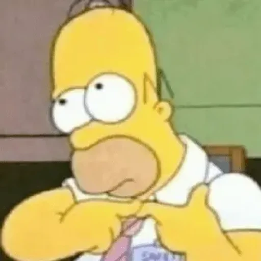 Figurinha: Homer Simpson sem jeito