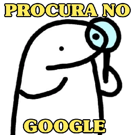 Figurinha: Procura no Google