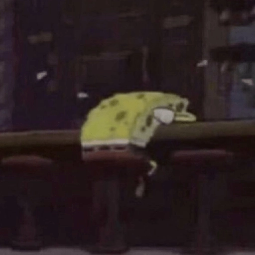 Sticker: Bob Esponja triste