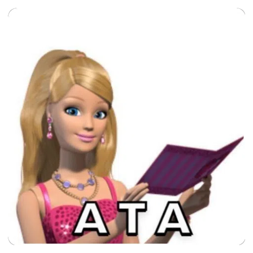 Figurinha: Barbie Ata