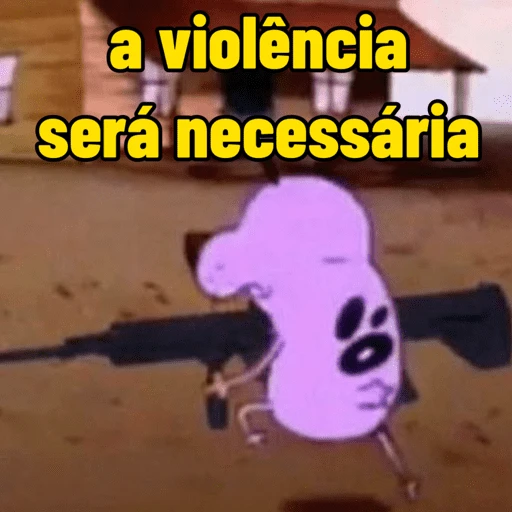 Figurinha: Cachorro com Armamento Pesado