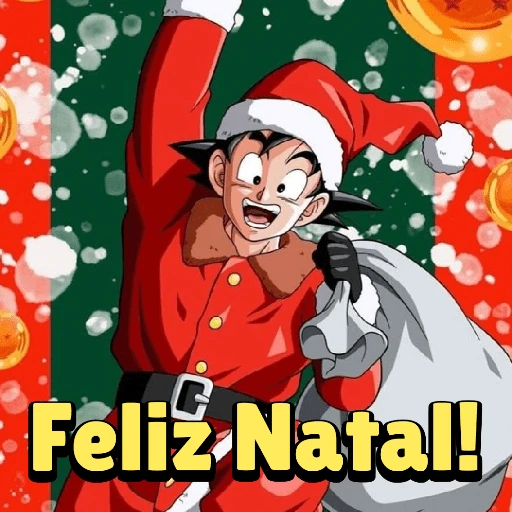 Figurinha: Goku Feliz Natal