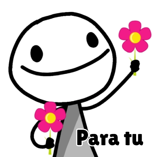 Figurinha: Flores para você