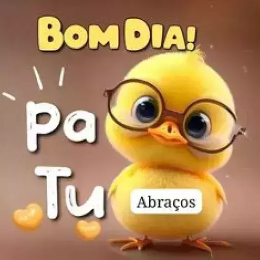 Figurinha: Bom dia com Patu