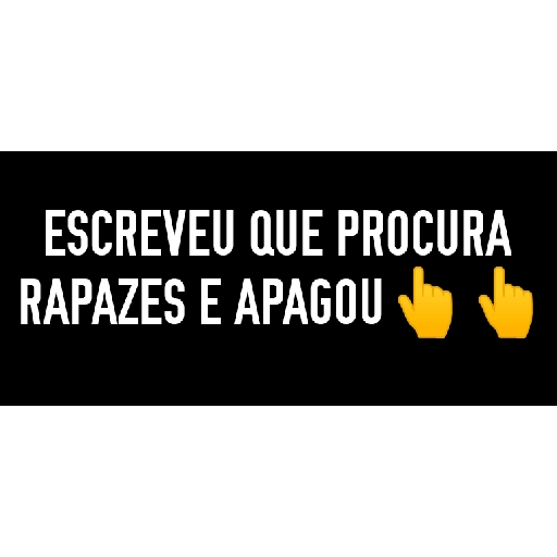 Figurinha: Escreveu e apagou
