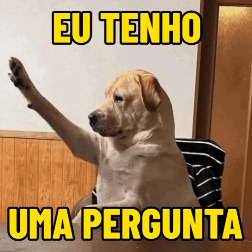 Figurinha: Cachorro levanta a pata