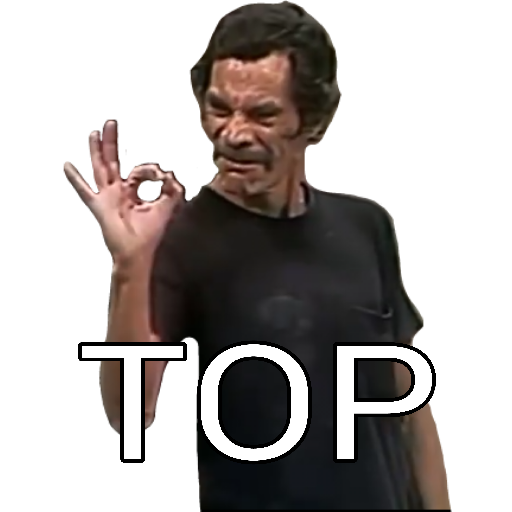 Figurinha: Chaves faz OK