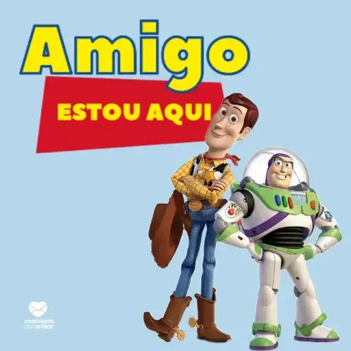 Figurinha: Woody e Buzz: Amigo Estou Aqui