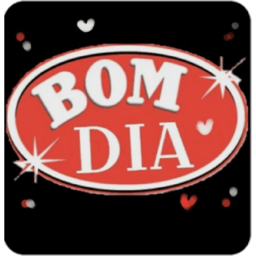 Figurinha: Bom Dia com Estrelas e Corações